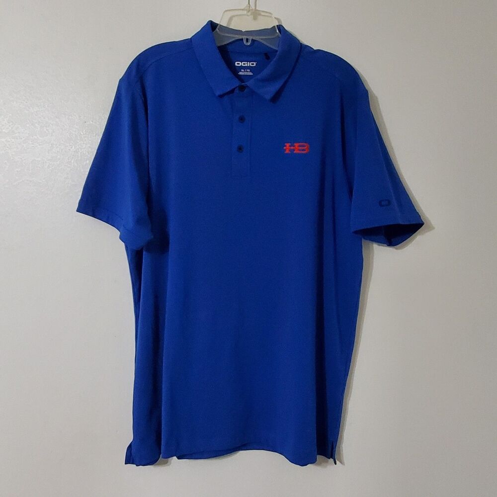 OGIO Mens XL Polo Shirt Royal Blue HB Logo